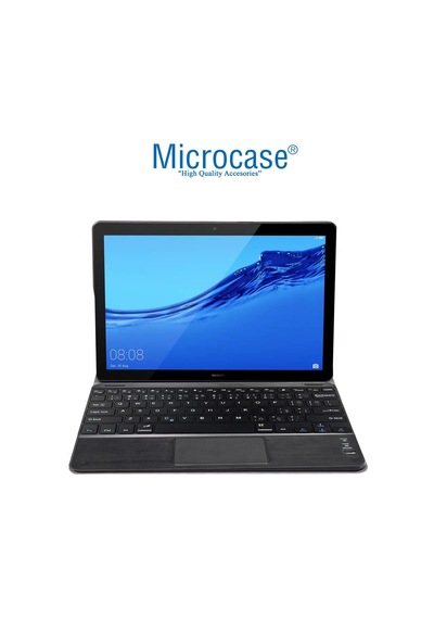 Huawei Mediapad T5 10.1 İnch Bluetooth Touchpad Klavye + Standlı Kılıf - Bkk5