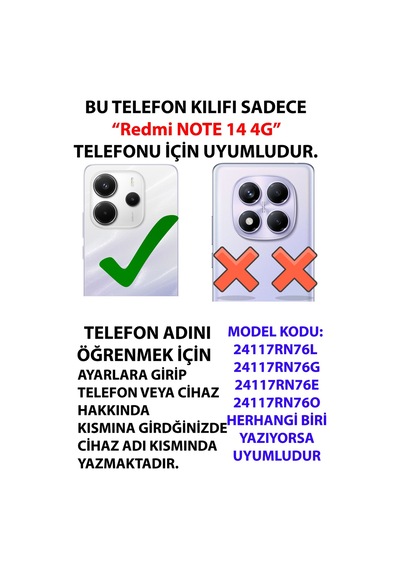 Redmi Note 14 4g Uyumlu Mantık Ve Duygu Temalı Baskılı Silikon Kılıf