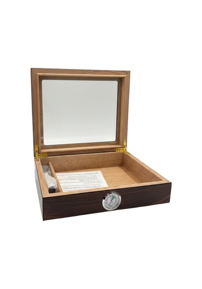 Premiumquality Manaus Kahverengi Sedir Humidor Puro Kutusu - Trm5006