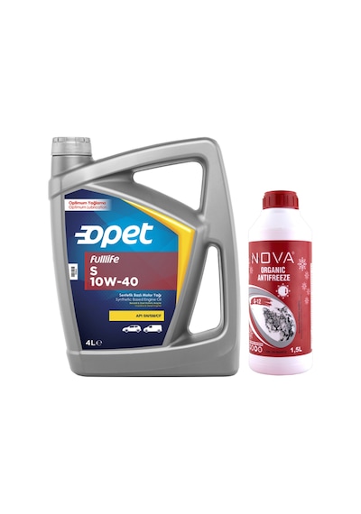 Opet Fulllife S 10W-40 Sentetik Motor Yağı 4 L + Antifriz 1500 ML