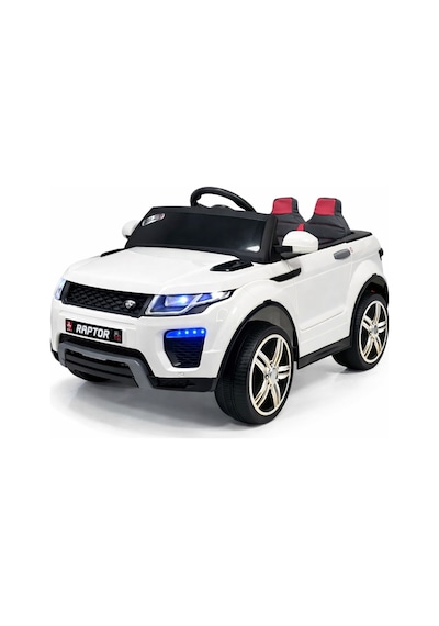 Bebemango Raptor Gt 12v Uzaktan Kumandalı Akülü Çocuk Arabası Çift Motorlu Led Farlı Beyaz