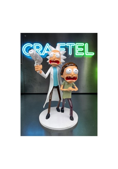 Rick Ve Morty 15 Cm Özel Tasarım Figür Seti - El Boyaması Koleksiyonluk Hobi Figürü