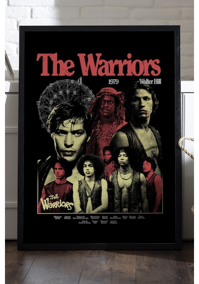 The Warriors Siyah Ahşap Çerçeveli Poster, Film Duvar Tablosu