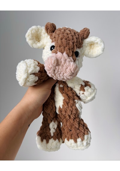 Latte The Cow Uyku Arkadaşı Beyaz - Kahverengi