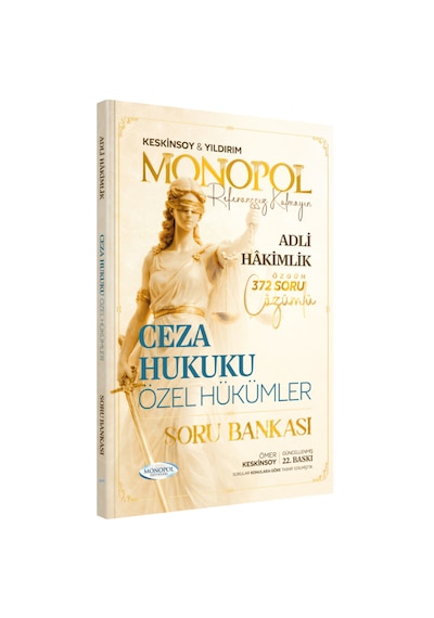 Hakimlik Ceza Hukuku Özel Hukuku Soru Bankası 22. Baskı Monopol Yayınları