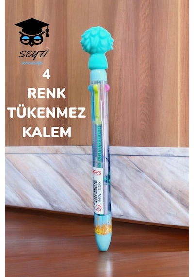 4 Renkli Tükenmez Kalem Anime Modeller 1 Adet Yeşil