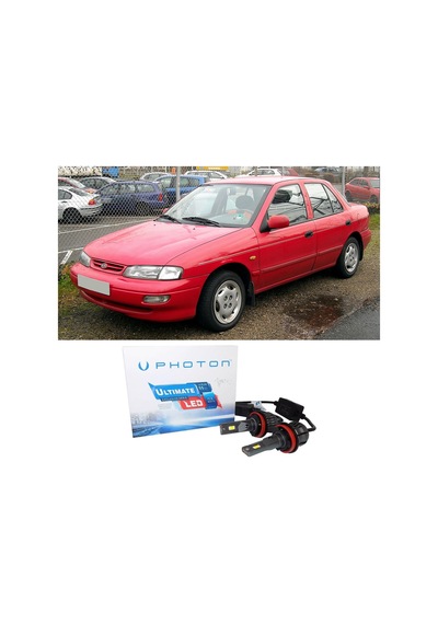 Kia Sephia Led Xenon Uzun + Kısa Far Ampulü H4 Ultimate Yeni Seri Beyaz 1992-2004