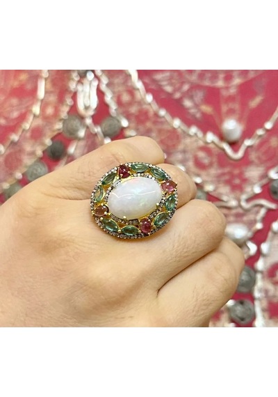 Allahverdi Türkmen Opal Elmas Yüzük 037