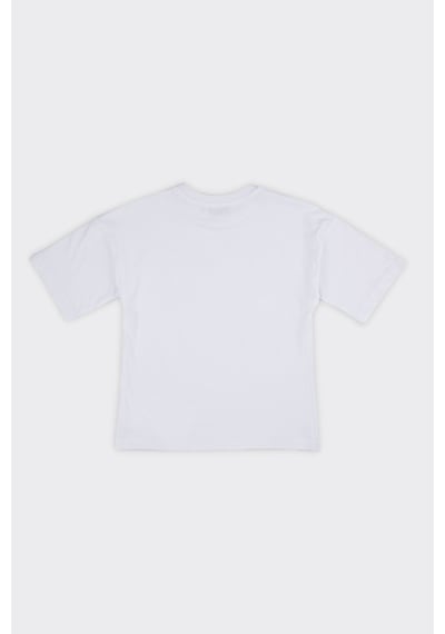 Unisex Çocuk Kısa Kollu Beyaz Tişört Çok Renkli 9931BK05001