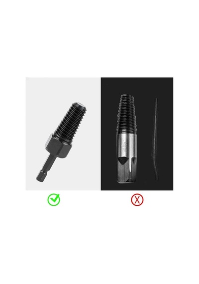 25 35 Mm 1/2 Matkap Uçlu Boru Çıkarıcı Matkapa Takılabilir Metal Boru Çıkartma Aparatı Kırık Hasarlı Borular İçin