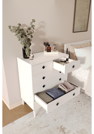 Df11103 6 Çekmeceli Şifonyer Modern Yatak Odası Bebek Odası Çamaşır, Kıyafet Düzenleyici Dolap