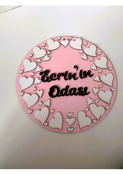 Kapı Süsü Pembe-Beyaz 3 Pembe - Beyaz