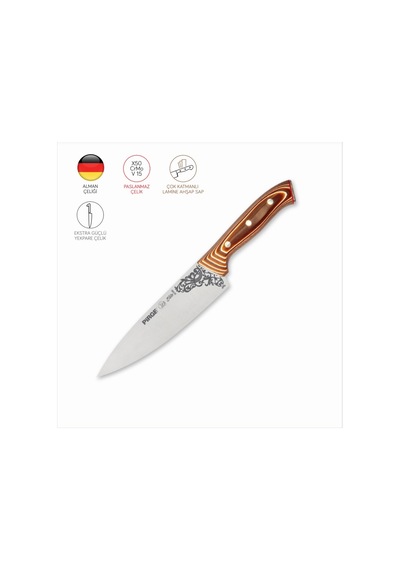Pirge 32160 Elite Şef Bıçağı 19 CM Kahverengi
