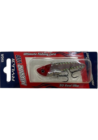 Ryuji Mirror Vib 15gr 5.6cm Vibrasyon Jig Yem Renk Red Flash