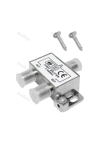 2'li Uydu Splitter Kablo Tv Rg6 4818A Çoklayıcı Dağıtıcı Anten Çanak
