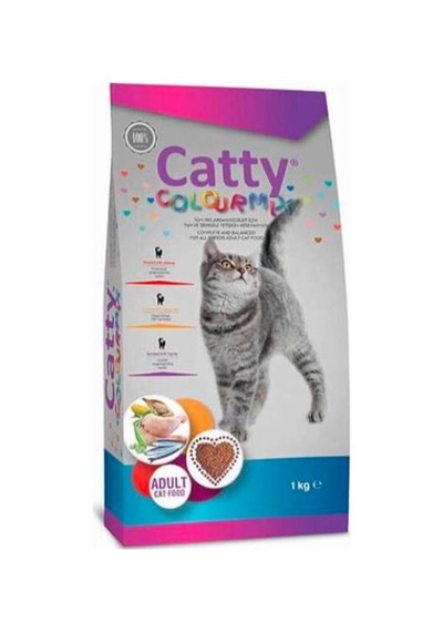 Catty Adult Colour Mix Yetişkin Kedi Maması 1 KG