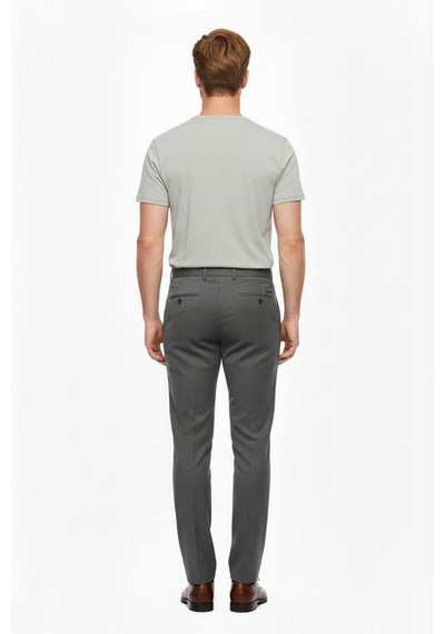 UKİ Uki Gri Comfort Fit Klasik Pantolon