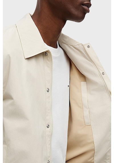 Tommy Jeans Klasik Yaka Çıtçıtlı Slim Fit Ceket Erkek Mont Dm0dm22733 Acı Bej