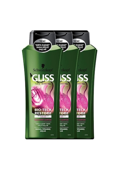 Gliss Bio-Tech Restore Şampuan 3 x 525 ML