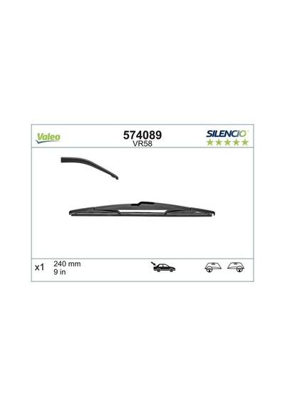Opel Crossland Arka Silecek Supurgesi 2017-2024 Valeo 574089