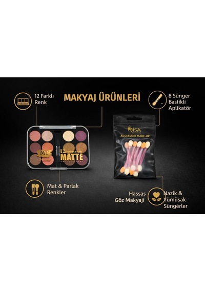 12 Renk Profesyonel Mat Ve Işıltılı Göz Farı Paleti, Nude & Bordo Tonlar, Yüksek Pigmentli, Uzun Süre Kalıcı, Kompakt Tasarım, Far Aplikatörlü Çok Amaçlı Makyaj Seti.