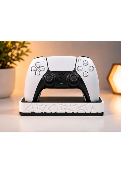 Veriqo 3d Ps5 Dualsense Uyumlu Oyun Kolu Standı Gamepad Tutucu Controller Standı Beyaz