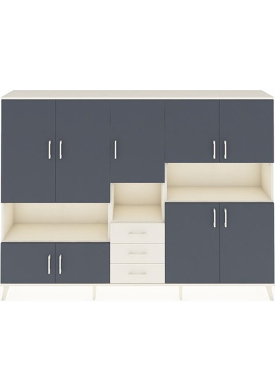 Arges Dolap 13 Raflı 3 Çekmeceli 9 Kapaklı 220x30x163 Aytaşı-antr Aytaşı-antrasit/aytaşı Arges Dolap 13 Raflı 3 Çekmeceli 9 Kapaklı 220x30x163 Aytaşı-antr Aytaşı-antrasit/aytaşı