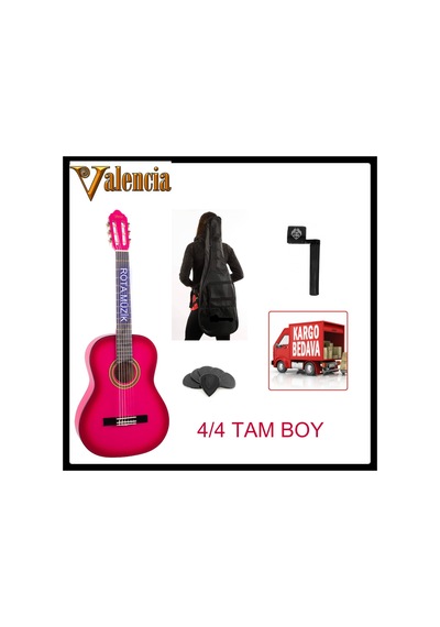 Valencia Vc104Pks 4/4 Klasik Gitar Pembe