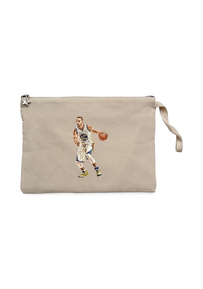 Stephen Curry Siluet Krem Clutch Astarlı Cüzdan / El Çantası Krem