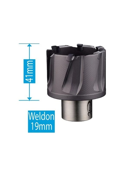 3Keego 22 x 25 mm TİAIN TCT Manyetik Ray ve Hardox Delme Ucu HCR 25T