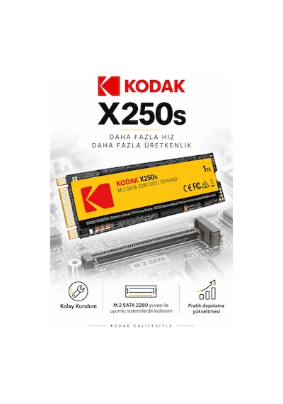 X250s 1tb M.2 Sata 2280 Ssd 520 Mb/s Okuma 500 Mb/s Yazma Hızlı Ssd