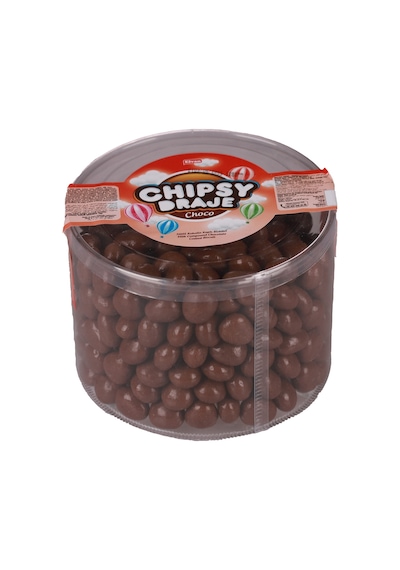 Elvan Bonbon Chipsy Kakao Kaplı Bisküvi Draje 750 Gr. (1 Paket)