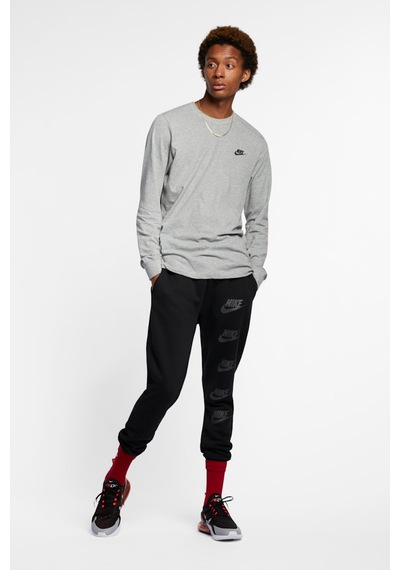 Nike Nsw Club Tee Erkek Uzun Kollu Spor Tişört Gri