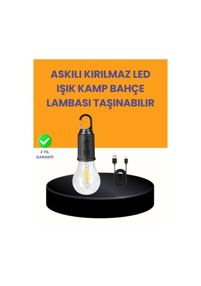 Çok Yönlü Asma Kancalı Kamp Işığı Çok Renkli