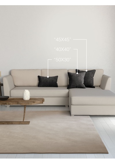 Home Daily Series Siyah Renk Kırlent Yastık Kılıfı Siyah