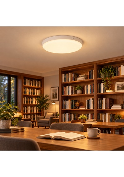 Jupiter 36w Sıva Üstü Yuvarlak Pmma Led Panel 3000k Beyaz