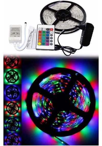 5 Metre Rgb Şerit Led Dekoratif Oda Aydınlatması