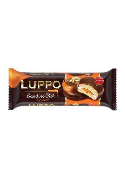 Şölen Luppo Sandwich Kek 182g Karamelli - Pratik Atıştırmalık 3'li Ekonomik Paket - 3 Adet Tarı