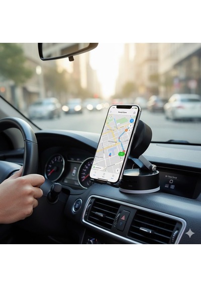 Manyetik Araç Telefon Tutucu, 360 Derece Dönebilen, Göğüs Paneli Montajı, Evrensel Uyumlu 2 Mixed