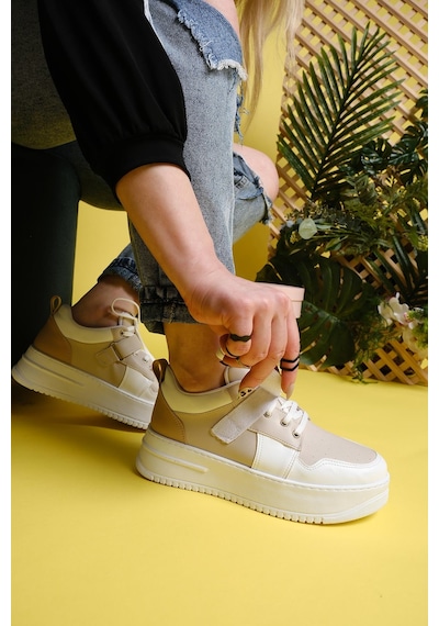 Fallon Bantlı Bağcıklı Kalın Taban Air Kadın Sneaker 001
