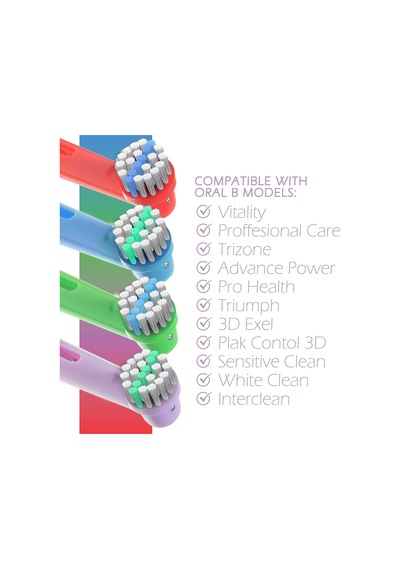 Tr Oral B Braun Elektrikli Diş Fırçası İçin Yedek Diş Fırçası Başlıkları - 8 Paket Çocuk Renkli Fırça Ba
