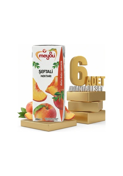 Meysu Nektar Şeftali 6x200 Ml