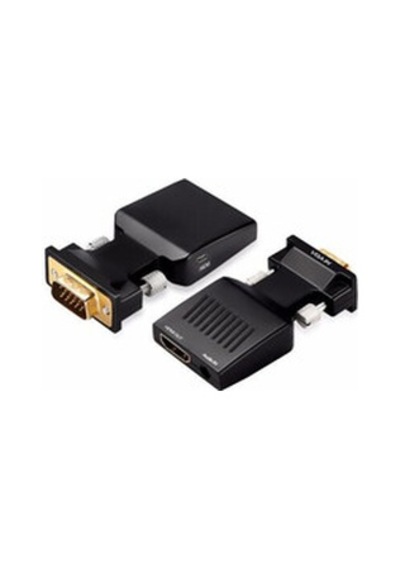 Lexroo Qg-hd12 Vga To Hdmı Dönüştürücü - Siyah