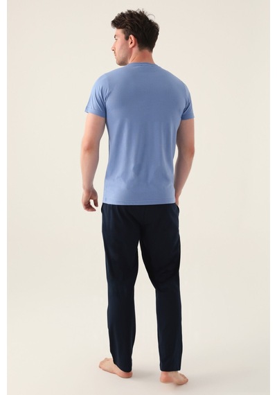 Arnetta Strong Açık İndigo Erkek Pijama Takımı 5274-42705 Açık Indigo