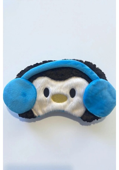 Caş Dekorasyon Karışık Renk Penguen Peluş Uyku Bandı Çok Renkli