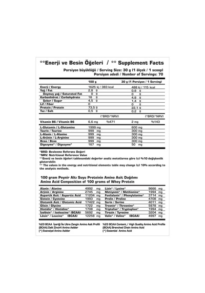 SSN Sports Style Nutrition SSN Sports Nutrition Command Quadro Whey 2100 Gr Bisküvi Protein Tozu