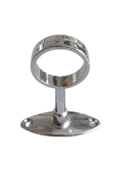 Yuvarlak Ayaklı Açık Askı Borusu Flanşı Mobilya Yuvarlak Boru Flanşı Metal Boru Çapı:25mm 2 Adet Krom