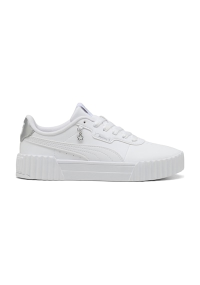 Puma Carina 3.0 Charm Jr Beyaz Unisex Sneaker Beyaz-gumus