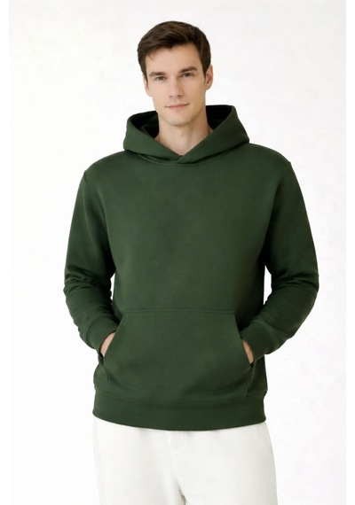 Coupon Kapüşonlu Sweatshirt - Haki Haki
