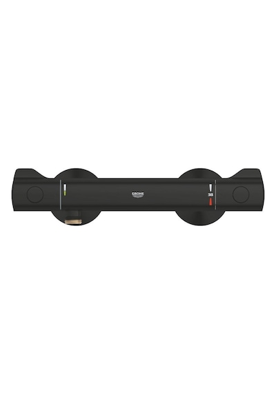 Grohe Grohtherm 800 Termostatik Duş Bataryası Mat Siyah - 1022022430 Siyah